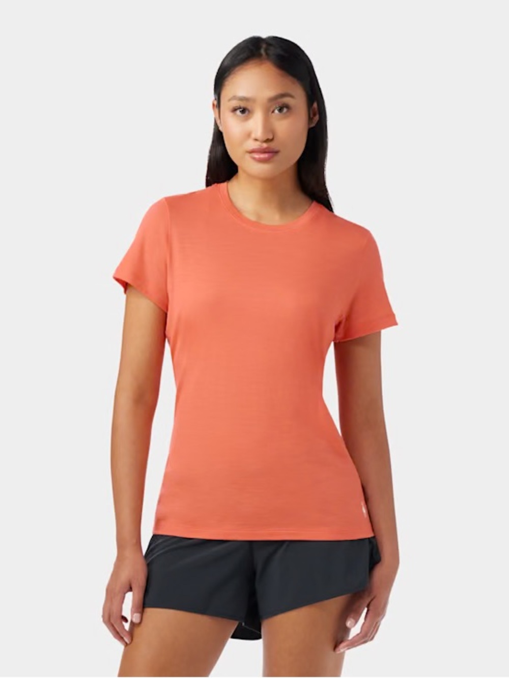 Smartwool Women's Merino Short Sleeve Tee - Coral Orange